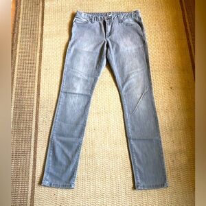 Banana Republic ladies straight leg gray jeans. Like new.